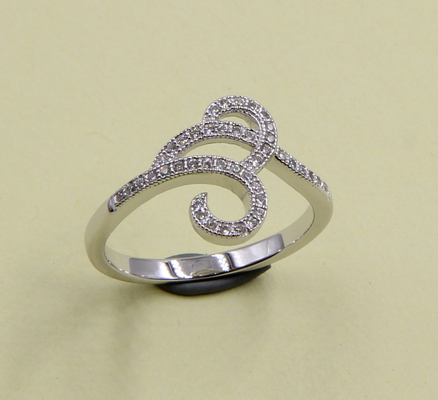 925 Argent Sterling CZ Anneaux à broche avec coupe ronde Anneaux d'empilement en argent sterling Anneaux en argent sterling Turquoise
