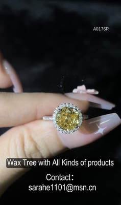 Moissanite en forme de poire Brillant 925 Sterling Silver CZ Anneaux AAA de haute qualité pierres de zirconium cubique 1,0-1,5-2,0 mm Taille de pierre Anneaux de pierre précieuse en argent