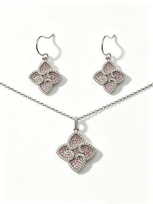 Meilleur pour la Coupe du monde de 2026 Poids léger Beau ensemble de bijoux en argent 925 avec AAA Cube Zirconia Larme pendentif Boucles d'oreilles et bague pour le mariage et les cadeaux, Champagne ensemble de bijoux colorés même collection