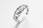Le Zircon cubique de 925 Sterling Silver CZ sonne des anneaux de mariage pour des femmes