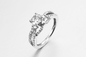 Le Zircon cubique de 925 Sterling Silver CZ sonne des anneaux de mariage pour des femmes