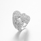 « Telesthesia » bague de fiançailles de moyenne de bijoux de 925 anneaux de Sterling Silver CZ