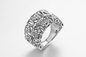 « Les noeuds innombrables » 925 anneaux de Sterling Silver CZ attachent le cadeau de mariage