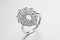 ensemble des anneaux D.C.A. Sterling Silver Cz Wedding Ring de l'argent 4.31g et de mariage de zircon