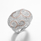 Les anneaux modelés argentés 13.8g Sterling Silver Engraved Ring des hommes de zircon