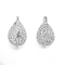 Les lettres ont découpé les 925 dames argentées Sterling Silver Conch Earrings d'ensemble de bijoux