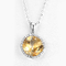 améthyste pendante Sterling Silver Teardrop Necklace de la pierre gemme 925 argentée de 8mm 10mm
