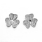 boucles d'oreille de goujon de zircon de 2.3g Sterling Silver Handmade Earrings Girls 12mm