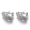 Zircon argenté Sterling Silver Mini Hoop Earrings de boucles d'oreille de cercle de 4.45g 8mm