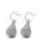 Sterling Silver Stud Earrings de zircon formés par sifflement de larme des hommes des boucles d'oreille 2.55g