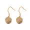 L'or a plaqué 925 boucles d'oreille argentées de Dior Cubic Zirconia Dangle Drop de boucles d'oreille de la CZ