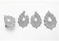 Ensemble blanc de Sterling Silver Necklace And Earrings de la poire 925 d'ensemble de bijoux de l'argent 925 de la CZ
