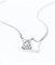 or Diamond Necklace Princess Cut Solitaire Diamond Necklace Yellow Gold de 0.20ct 18K