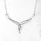Doubles lignes 925 bijoux argentés purs de Sterling Silver Necklaces 5.03g Kundan