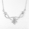 Doubles lignes 925 bijoux argentés purs de Sterling Silver Necklaces 5.03g Kundan