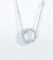 or Diamond Necklace de 0.22ct 18K 12mm 1,8 grammes de cercle ouvert Diamond Pendant
