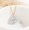 or Diamond Necklace Womens Dandelion Wish 4.5g de 1.0ct 18K