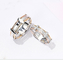 anneaux de Diamond Rings Couples Cross Promise d'or de 4.5g 6.5g 18K