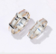 anneaux de Diamond Rings Couples Cross Promise d'or de 4.5g 6.5g 18K