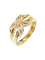 L'or blanc de Diamond Rings 0.24ct 14K d'or de XO 18K a rempli