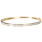 or 18K Diamond Bangle bracelets de bracelet d'or blanc et jaune de 1.0ct de 55mm 45mm