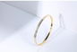 or 18K Diamond Bangle bracelets de bracelet d'or blanc et jaune de 1.0ct de 55mm 45mm