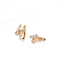 CONTRE le double de Diamond Earrings 2.4g 0.16ct d'or de la clarté 18K dirigé forme de flèche