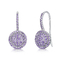 L'ovale forment 925 que Sterling Silver Gemstone Earrings Rhodium a plaqué le style intellectuel