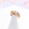 Carat de Rose Gold 18 épousant Ring Butterfly Diamond 0.24ct CONTRE la clarté