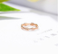 Or entrelacé Diamond Ring 0.2ct 2gram de carat de l'herbe 18 de queue pour le mariage