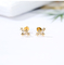 CONTRE l'étoile Diamond Stud Earrings de Diamond Earrings 0.12ct d'or de la clarté 18K