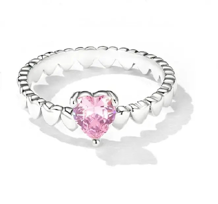 Cadeaux 925 Sterling Silver Band Ring, Sterling Silver Love Ring mignon de bijoux