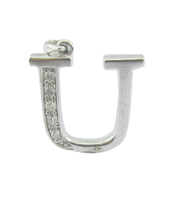 925 Argent CZ Pendentif pierres 1,25 mm/1,5 mm Et Alphabets Pendentif Pour Pendentif Bijoux d'argent Pendentif Logo faire